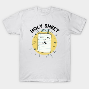 Holy Sheet Funny Paper Pun T-Shirt